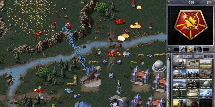 A screenshot showing gameplay in Command & Conquer: Remastered Collection