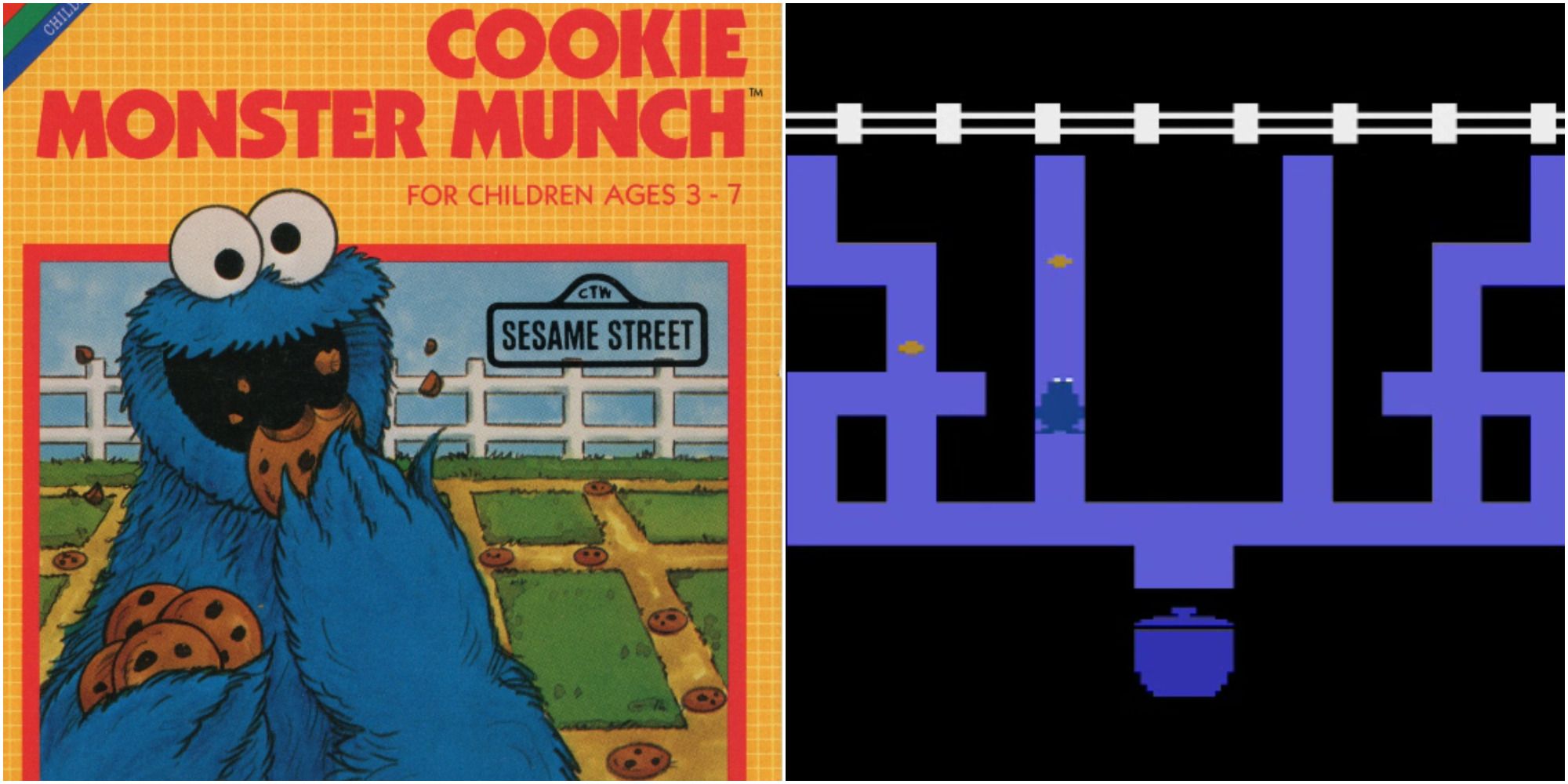 cookie monster munch cover & gameplay