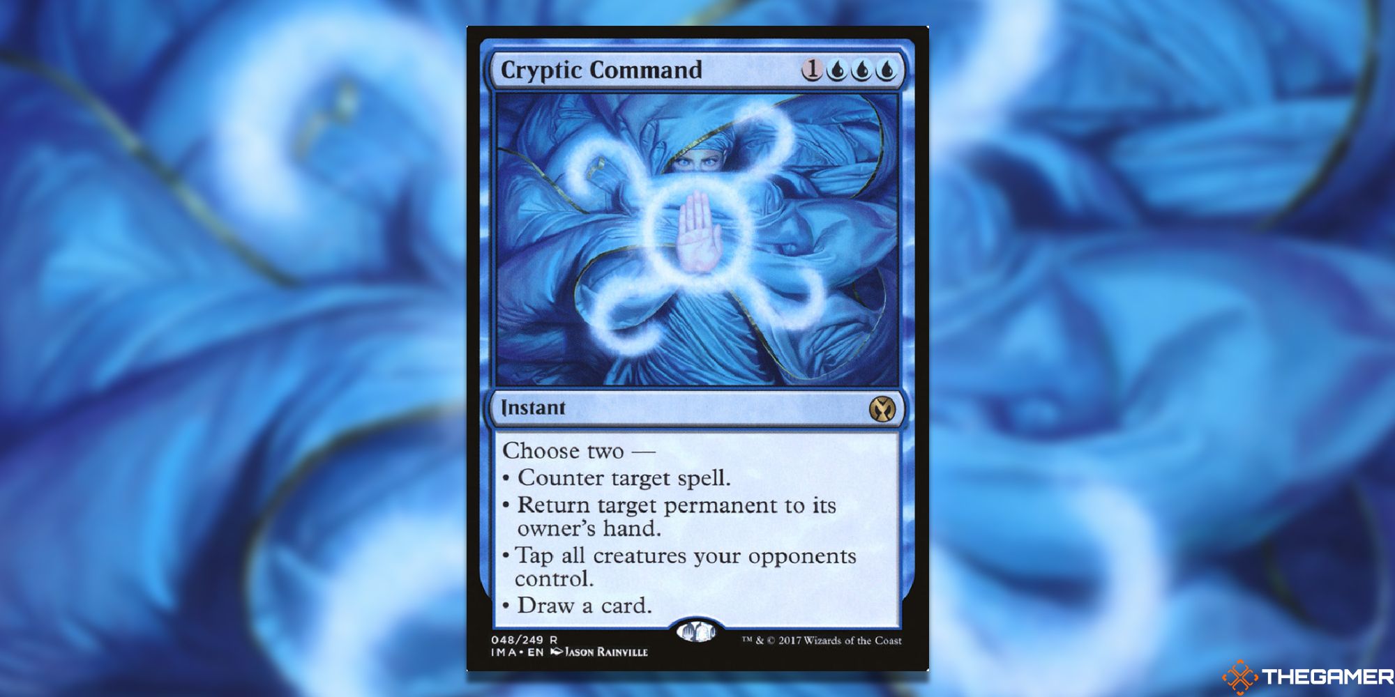 Cryptic Command full card with background