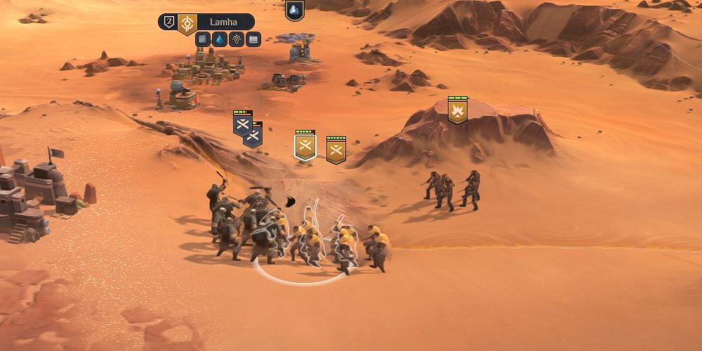 Fremen village siege in Dune: Spice Wars.