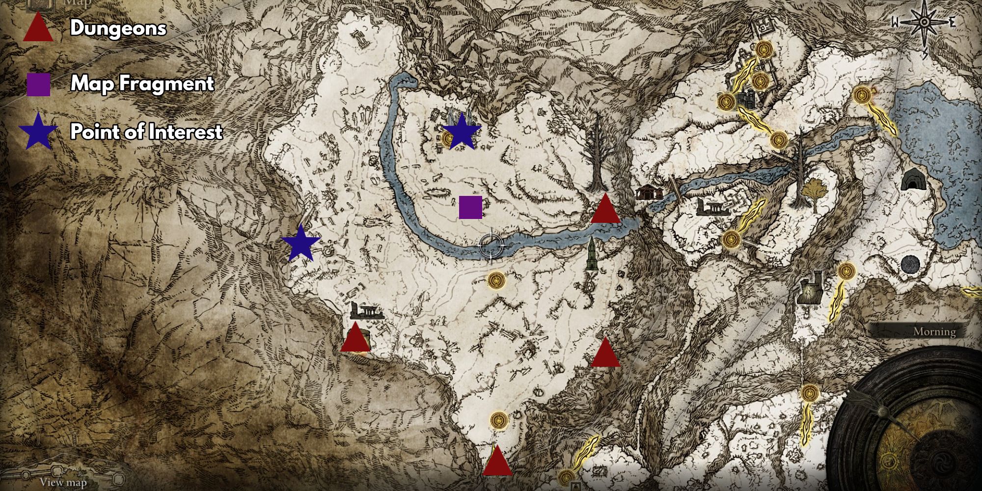 elden ring consecrated snowfields important locations on map