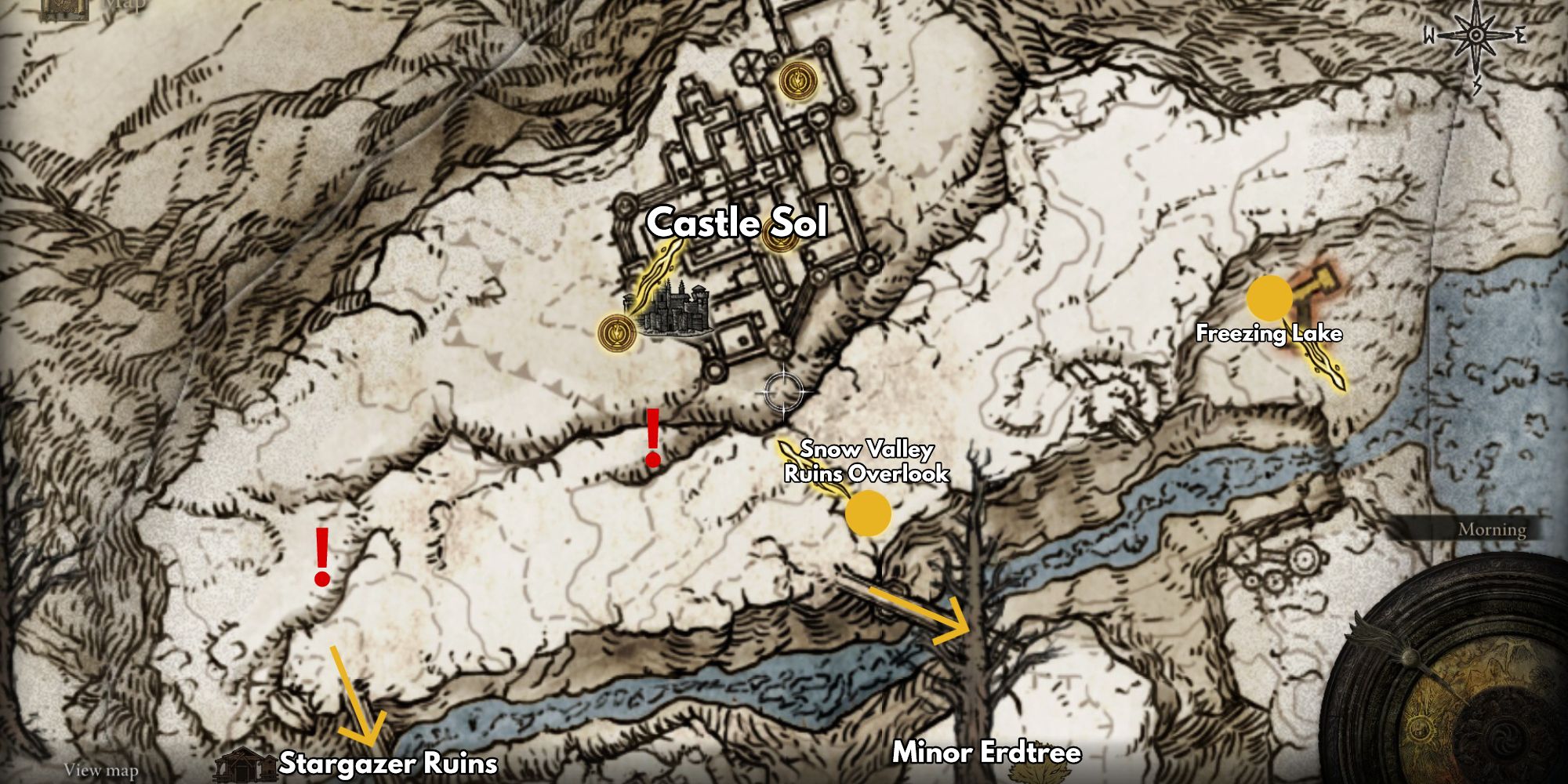elden ring north mountaintops detailed map