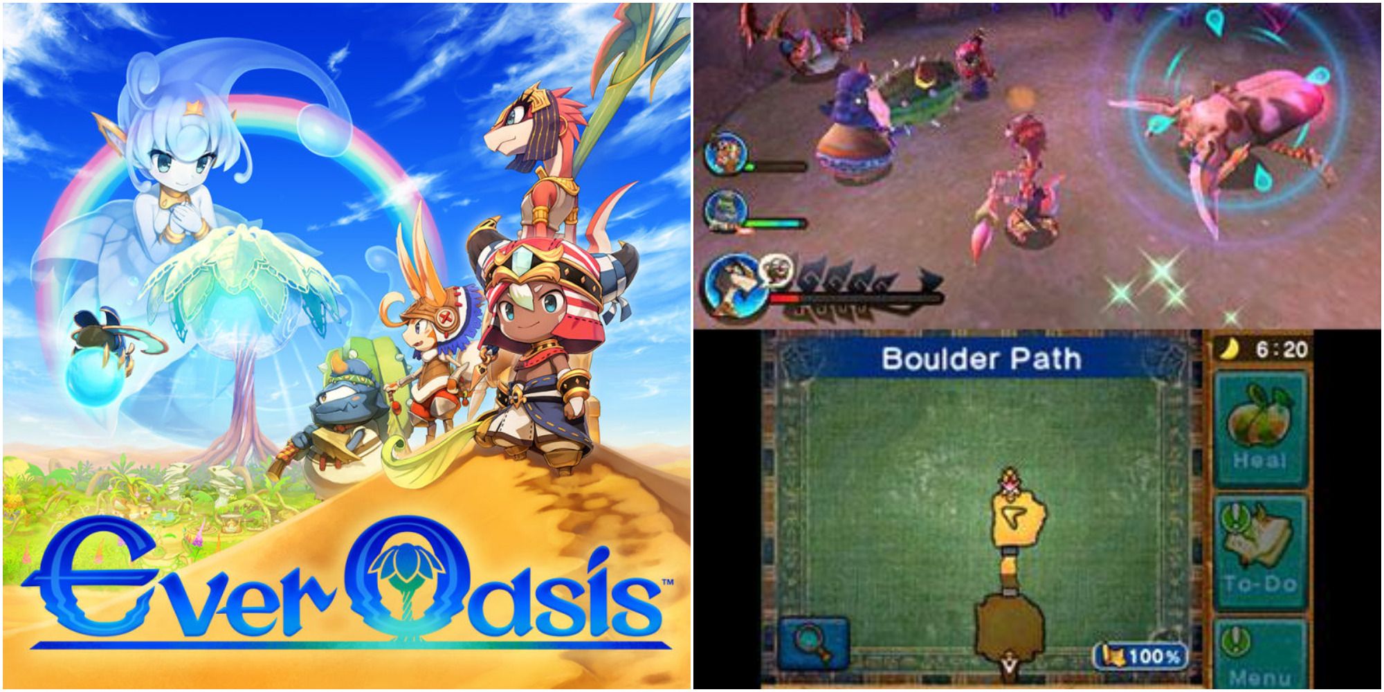 ever oasis cover & gameplay