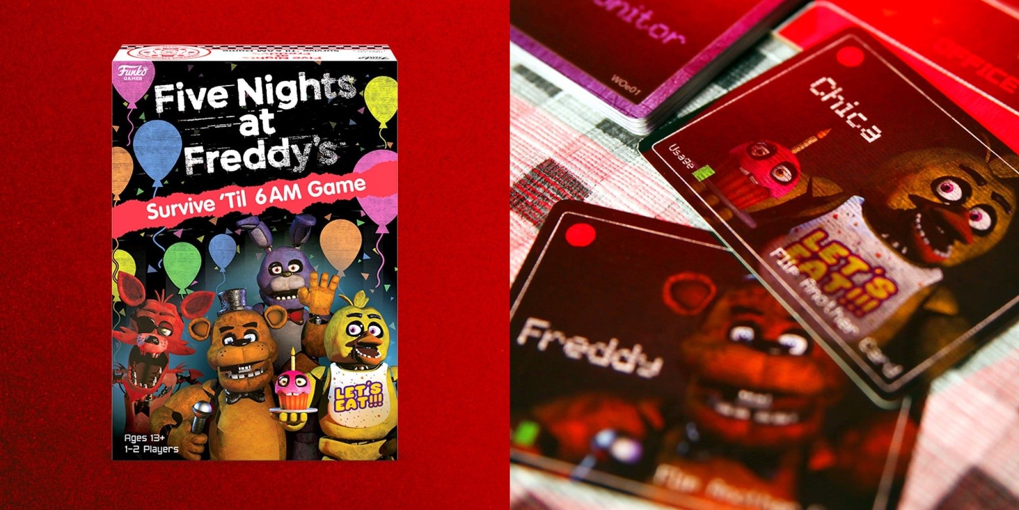 five nights at freddys survive til 6 am game box art and cards