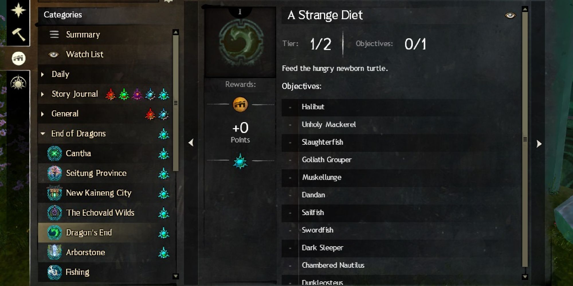 Where To Fish All Fish For A Strange Diet In GW2