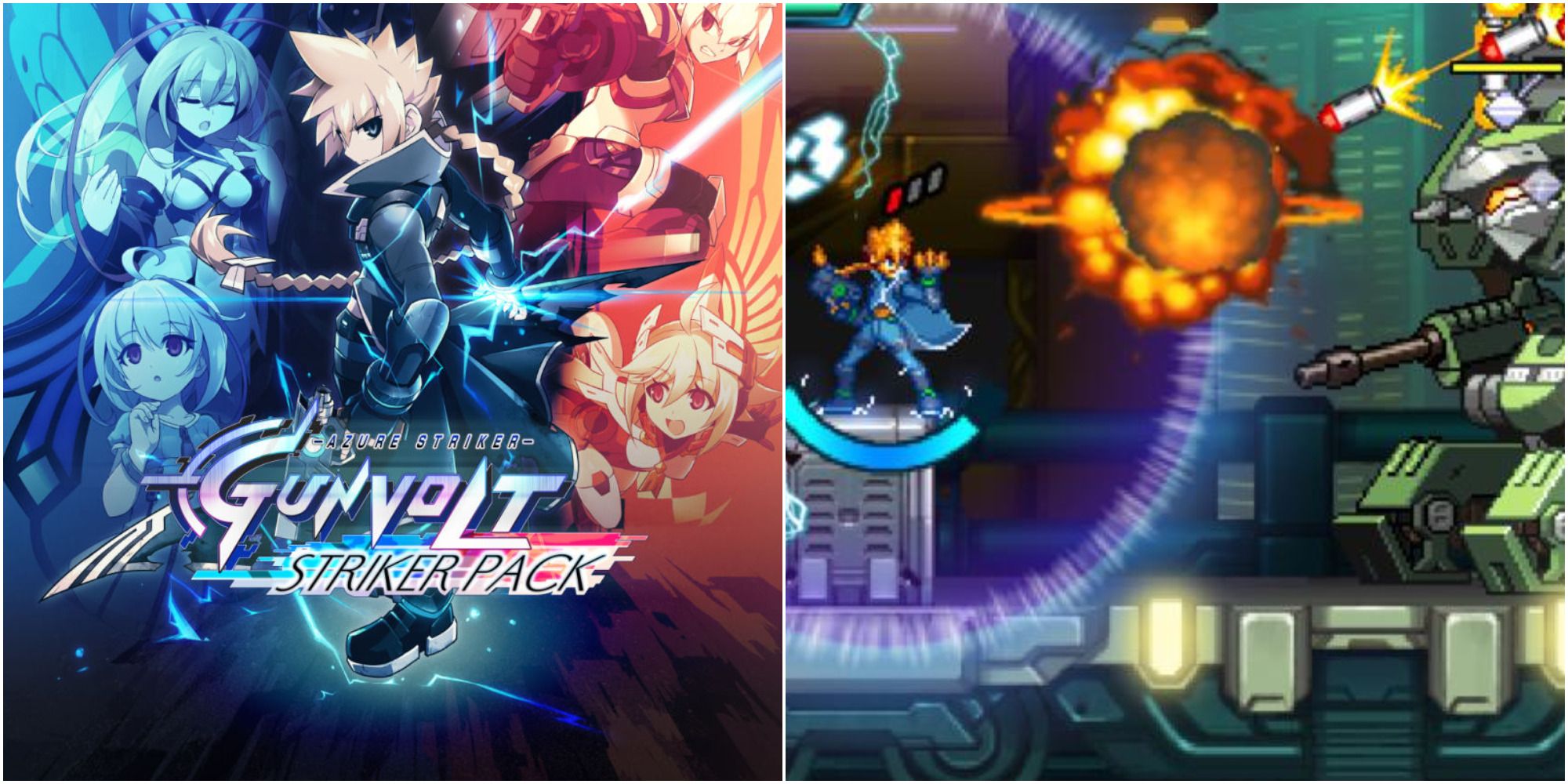 gunvolt cover & gameplay