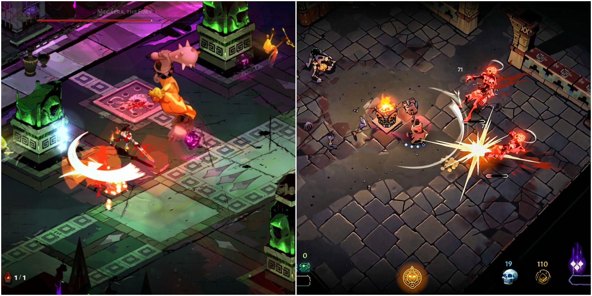 hades curse of the dead gods combat comparison screenshots