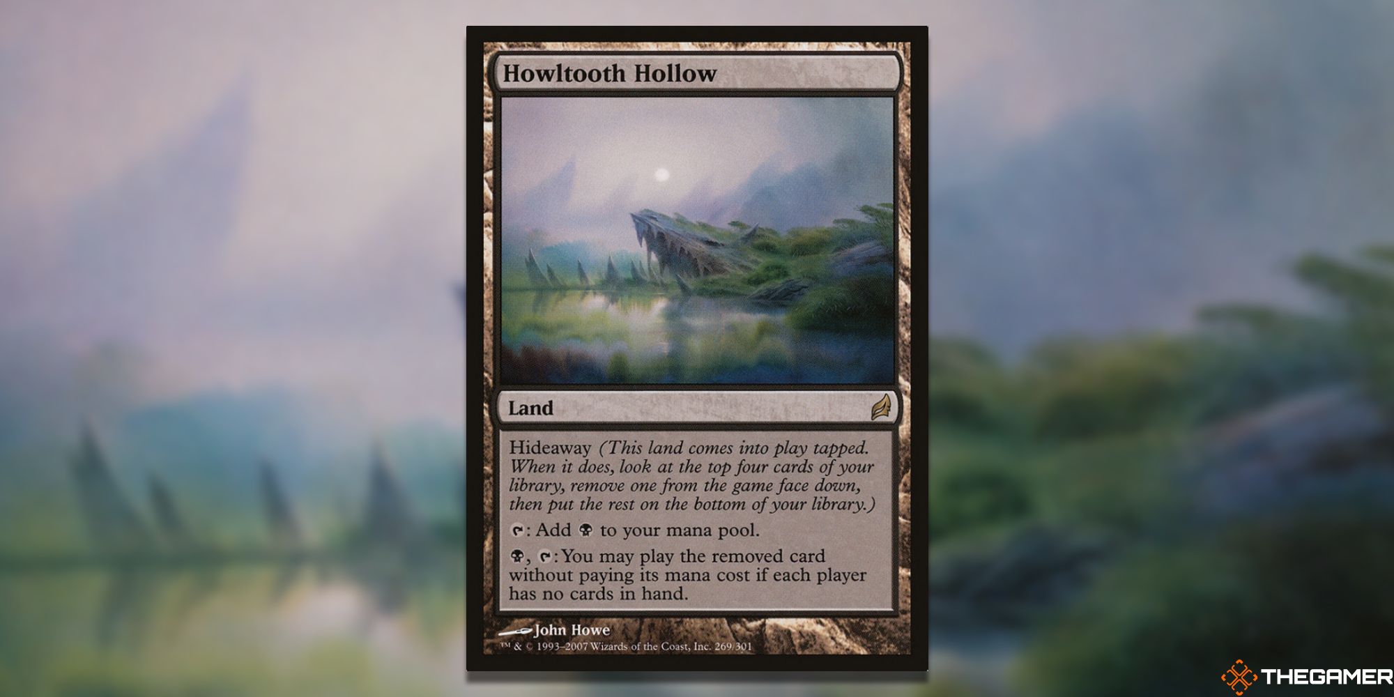 Howltooth Hollow card art with background