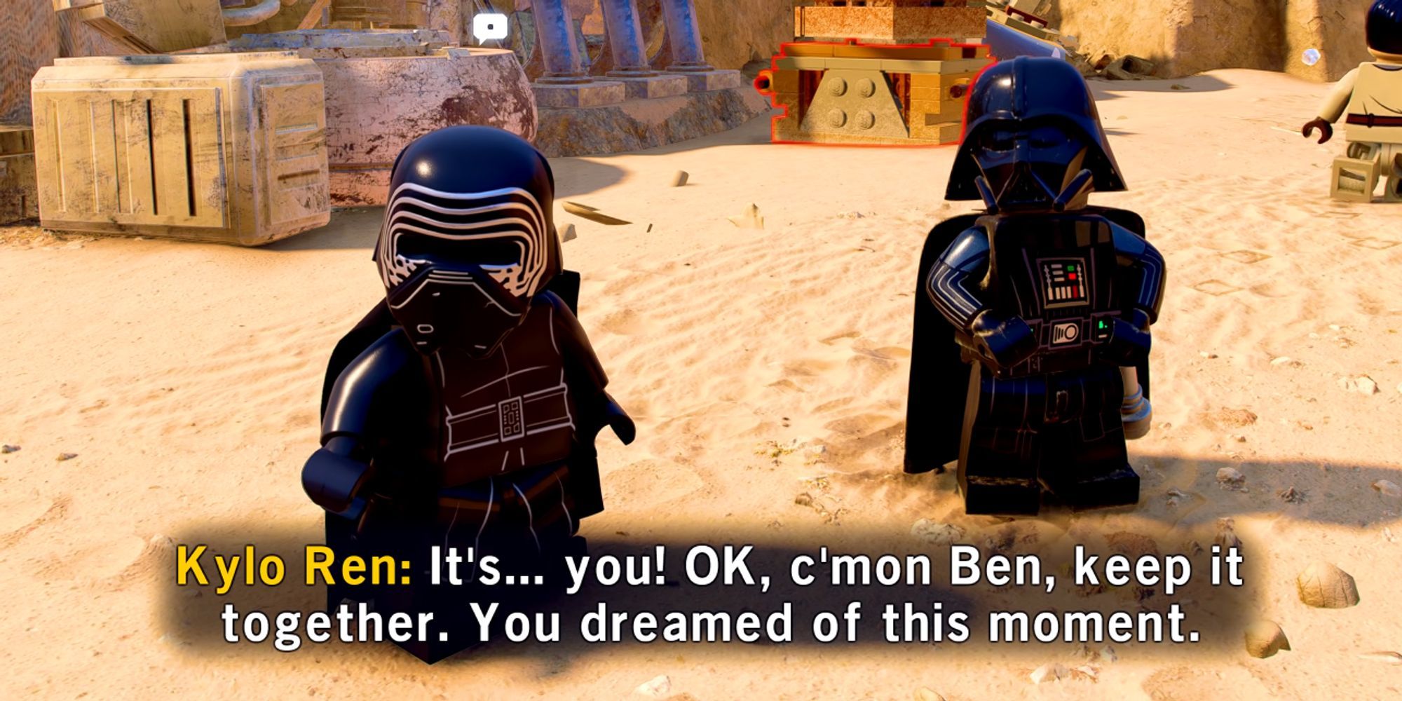 Kylo Ren, Darth Vader, Idle Fanning Dialogue