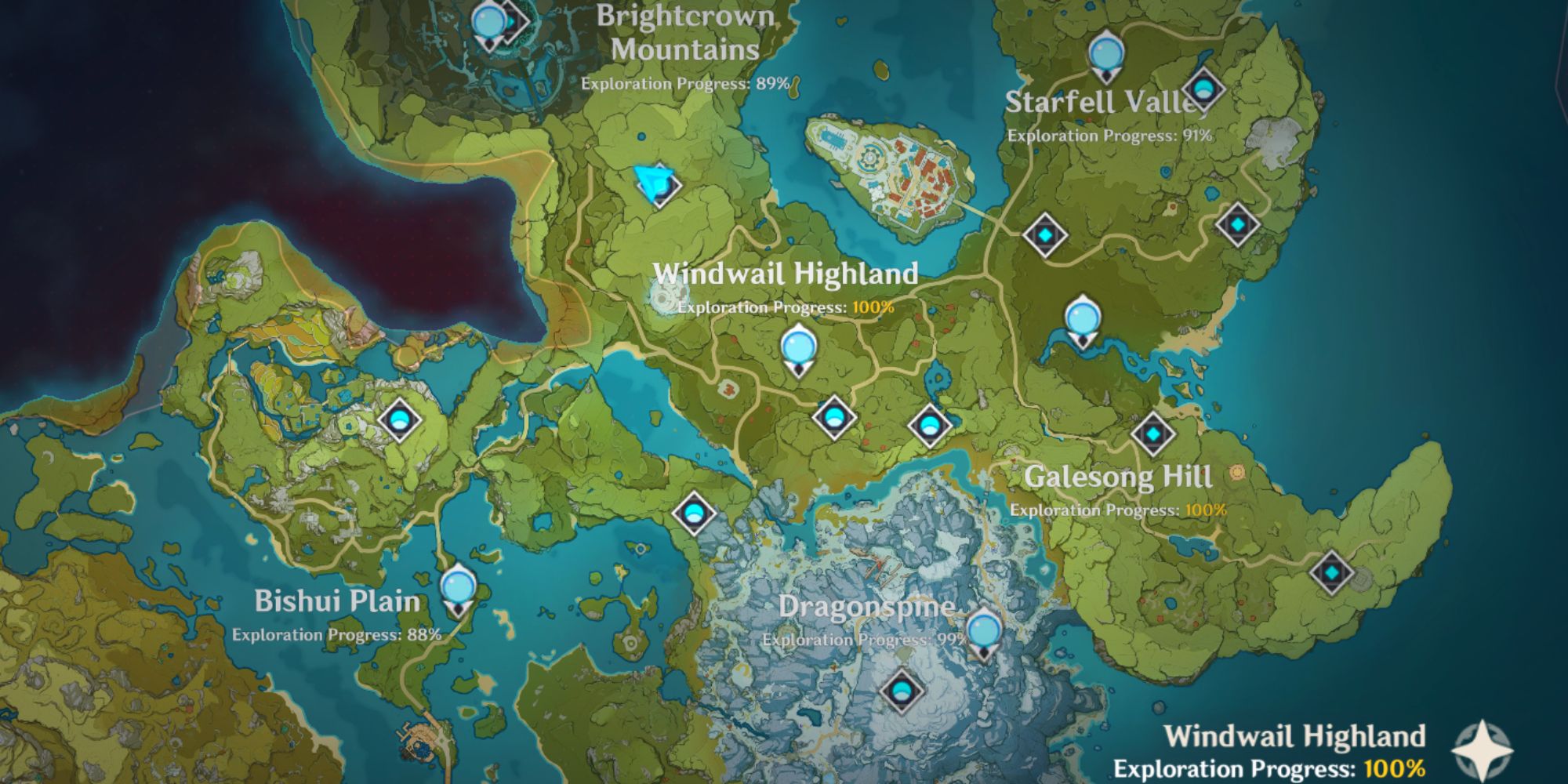 Genshin Impact Map Exploration