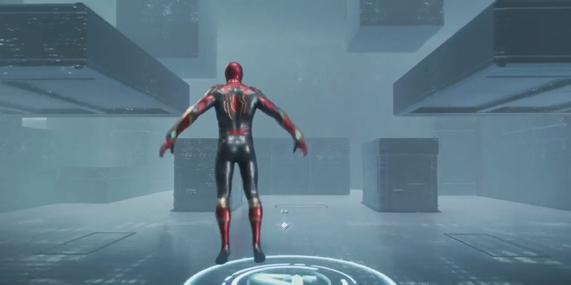 Spider-Man t-posing in Marvel's Avengers 
