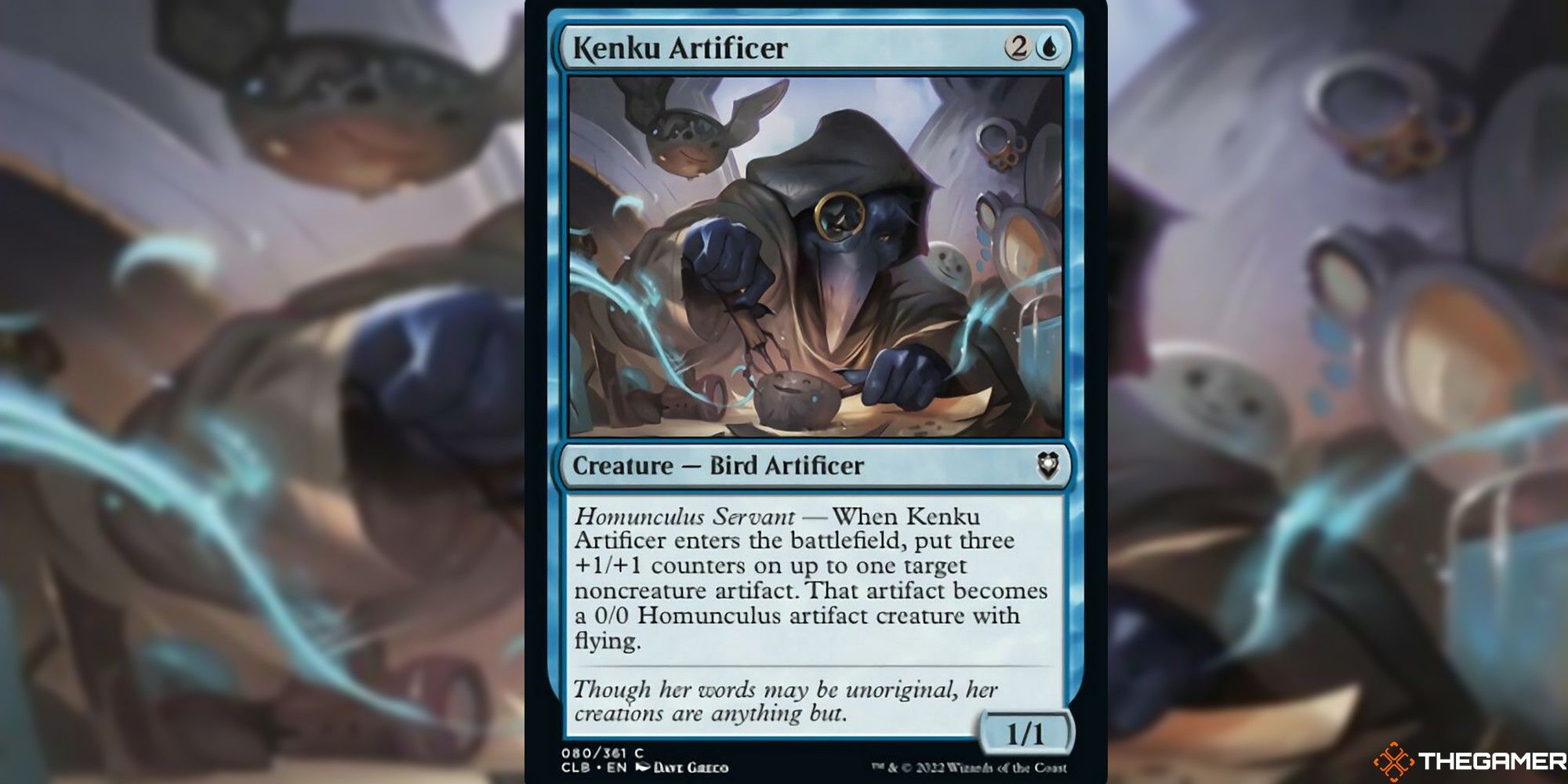 mtg kenku artificer card art and text