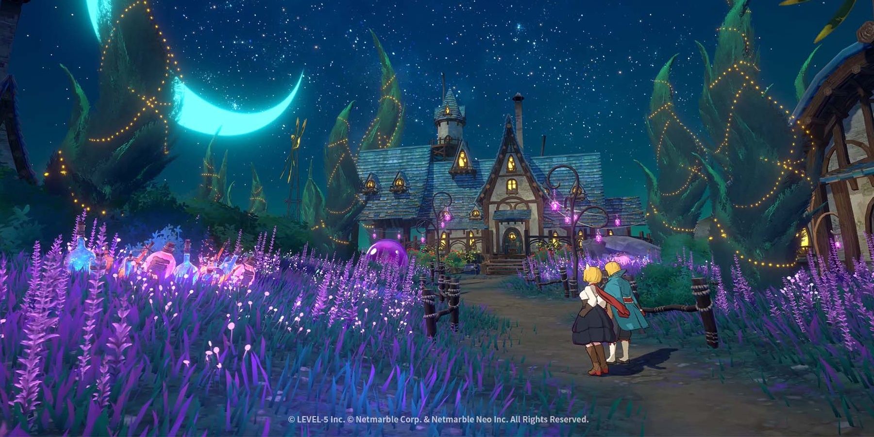 A screenshot showing a scene from Ni no Kuni: Cross Worlds