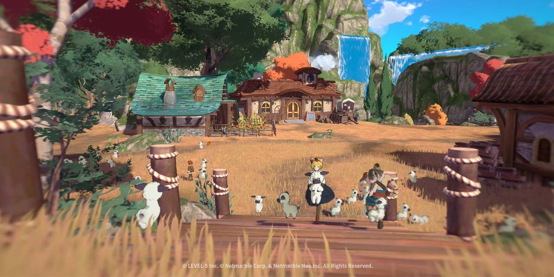 A screenshot showing a scene from Ni no Kuni: Cross Worlds