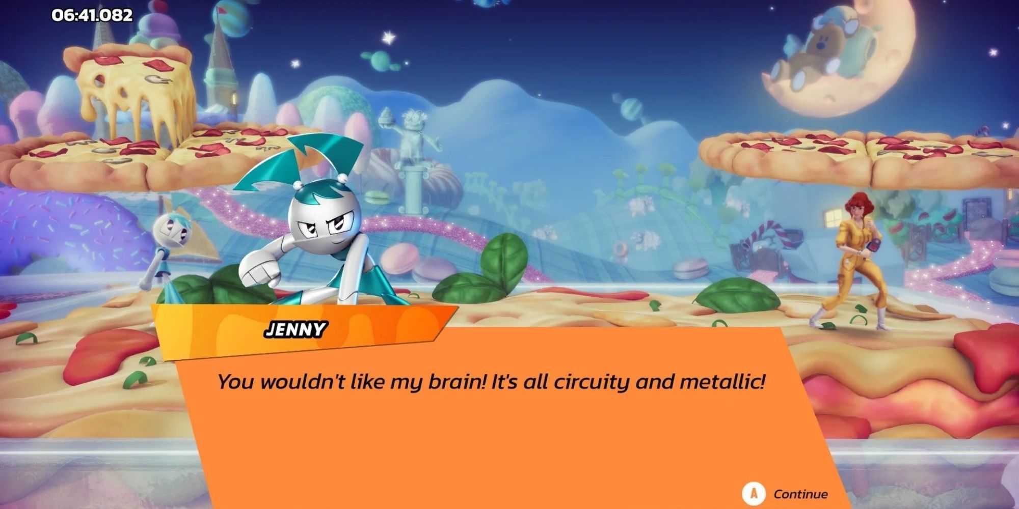 Jenny Wakeman in Nickelodeon All-Star Brawl saying, 