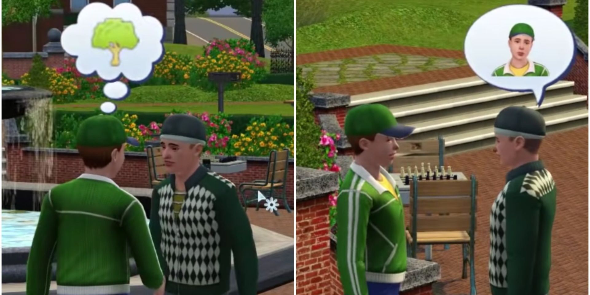 Michael Bachelor and Parker Langerak get to know each other in Sunset Valley