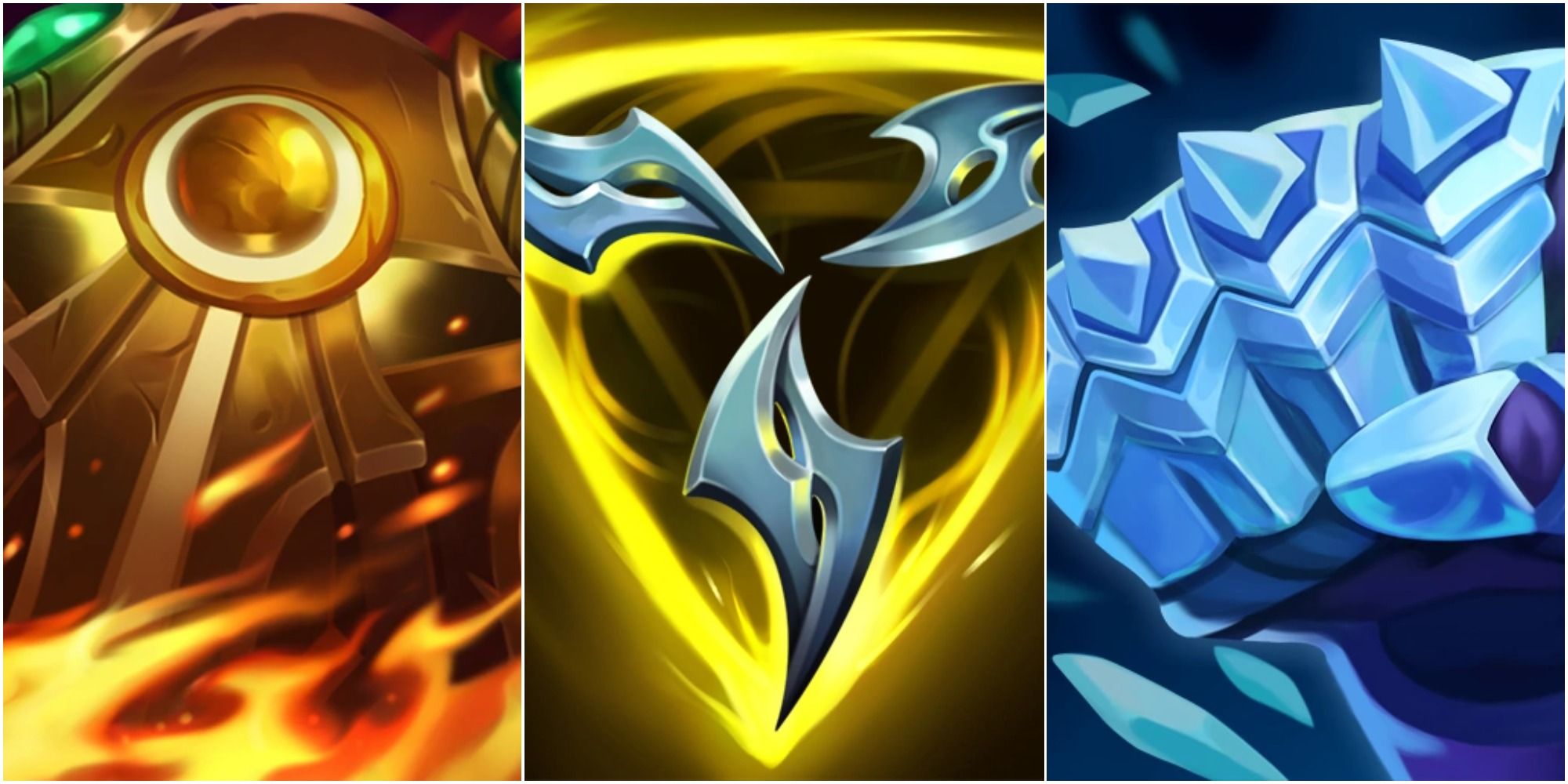 League Of Legends Sunfire Aegis Trinity Force Frostfire Gauntlet Icons