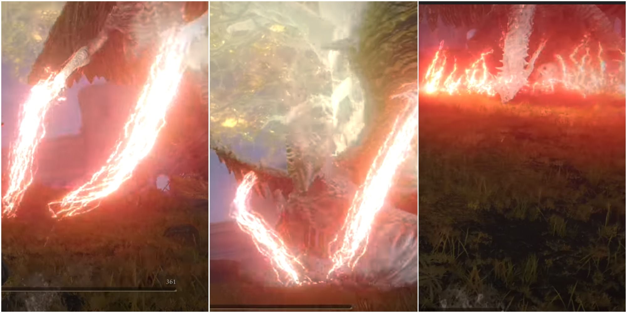 Elden Ring Ancient Dragon Lansseax's lightning slam attack