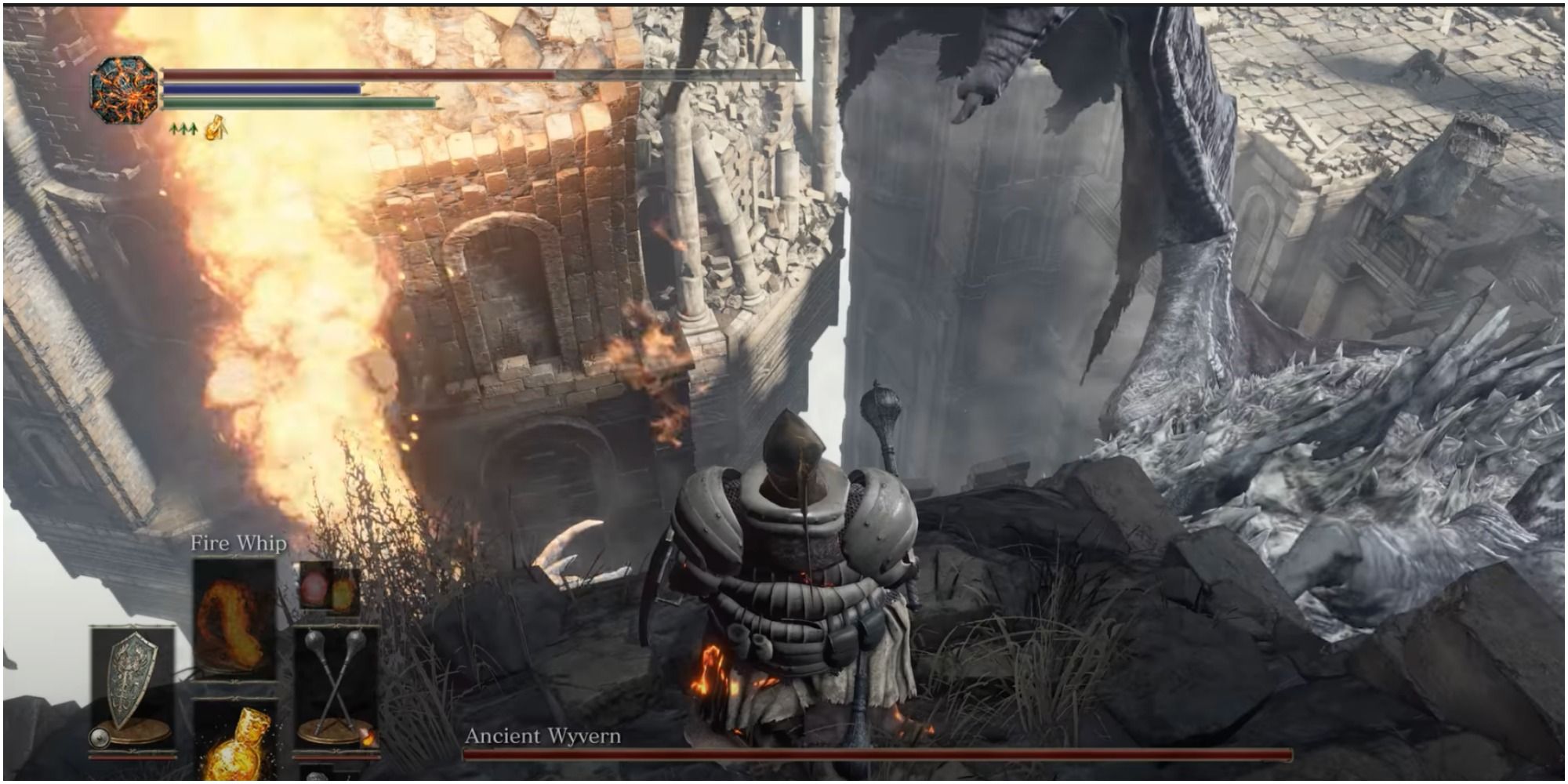 Dark Souls 3 Ancient Wyvern is a hide-and-seek boss fight