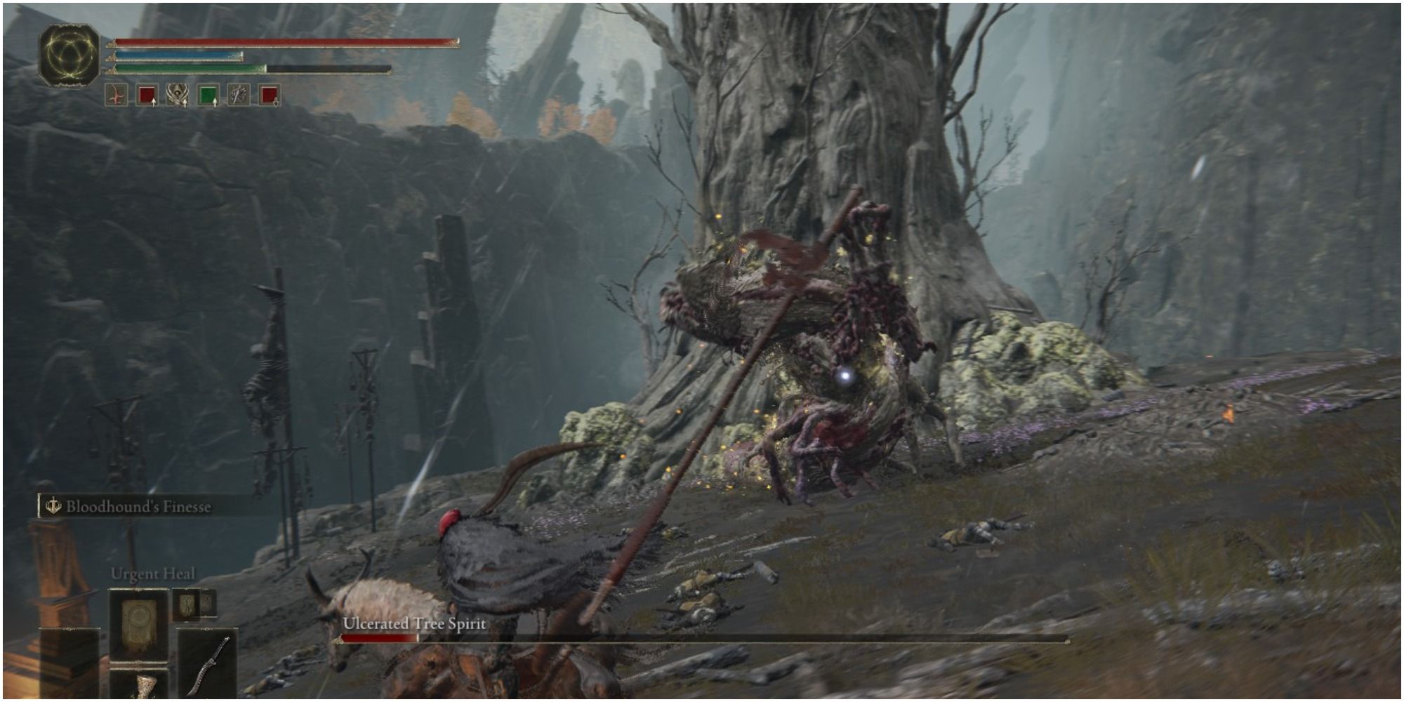 Elden Ring Ulcerated Tree Spirit at Mount Gelmir