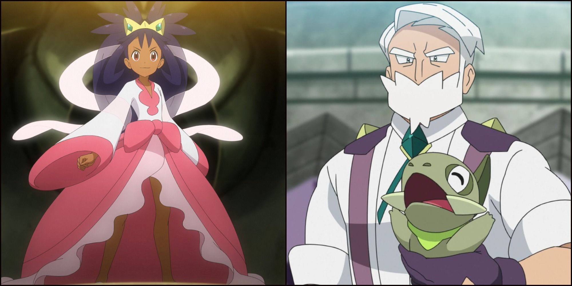 Gym Leaders Iris and Drayden from the Pokemon Black & White Anime
