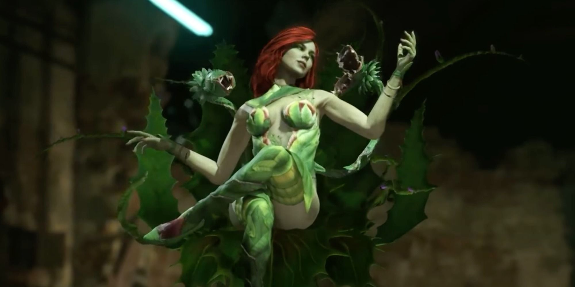 poison ivy after winning a fight in injustice 2