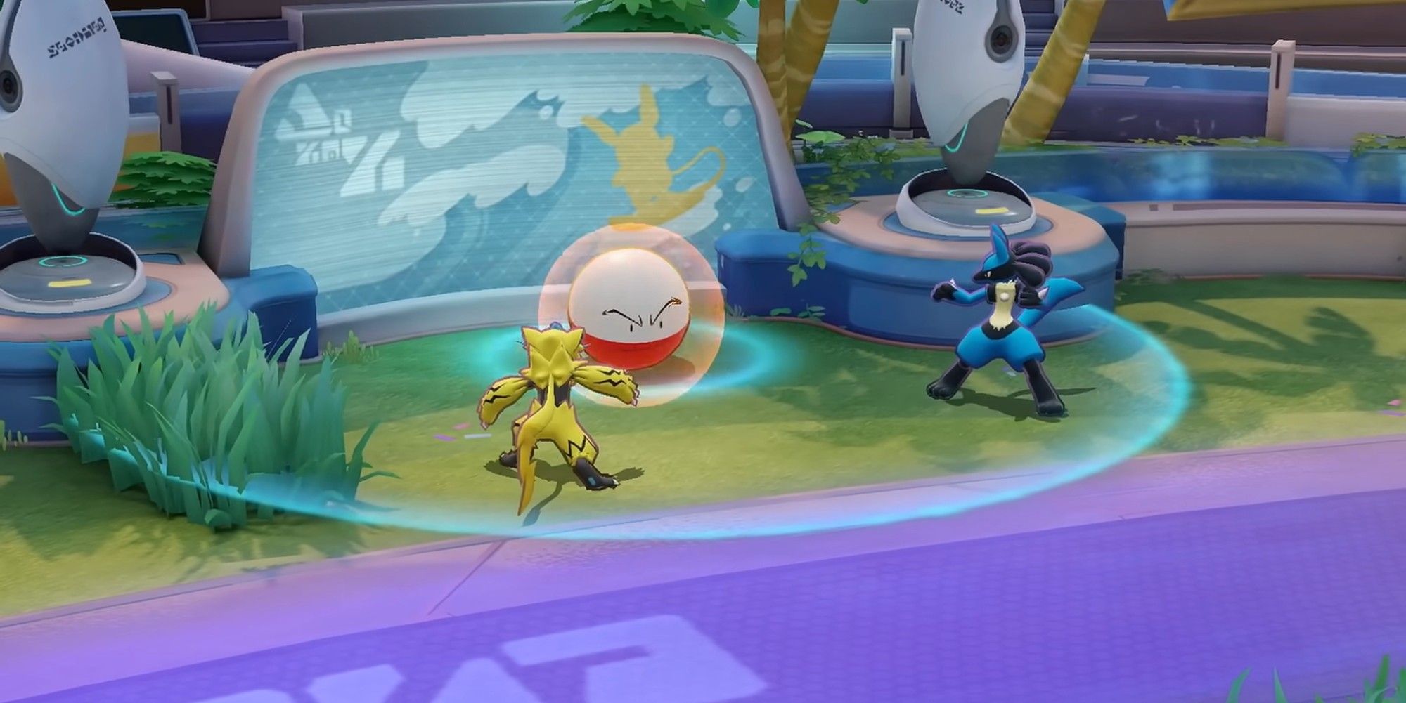 pokemon unite catch em battle