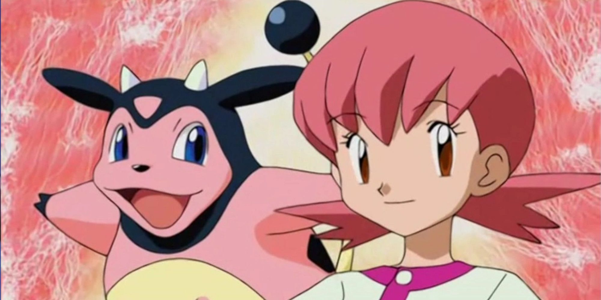 Whitney and her ace, Miltank, smile as they prepare to use Rollout.