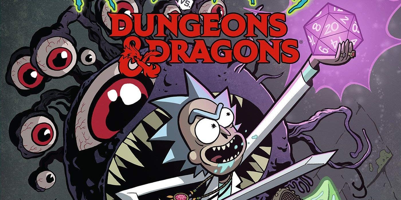 rick and morty versus dungeons and dragons cover art by Jim Zub Cropped