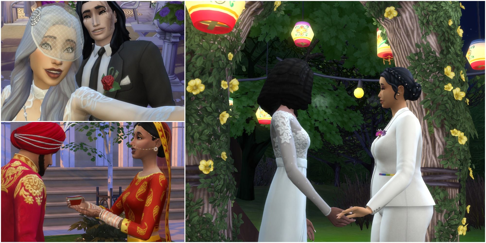 sims 4 wedding stories, selfie, tea ceremony, marriage vows