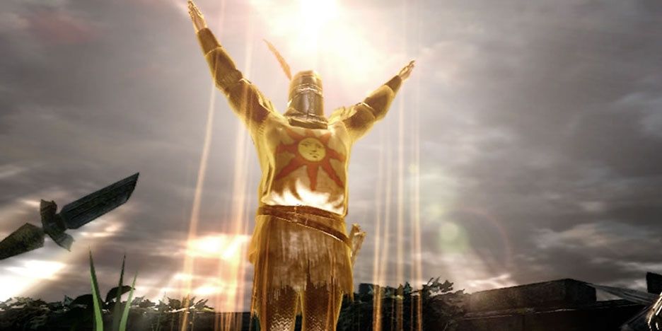 Solaire being summoned in Dark Souls