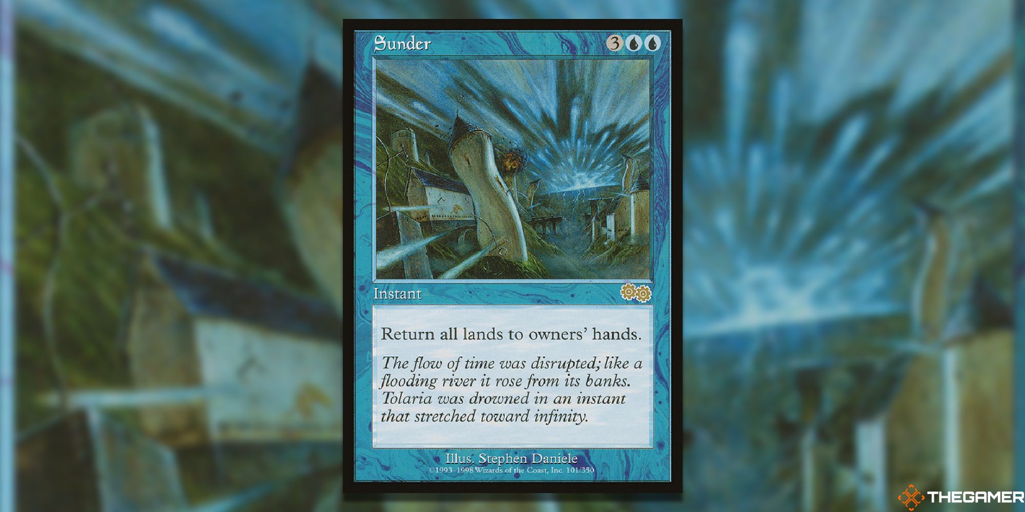 Sunder Magic: The Gathering full card with background