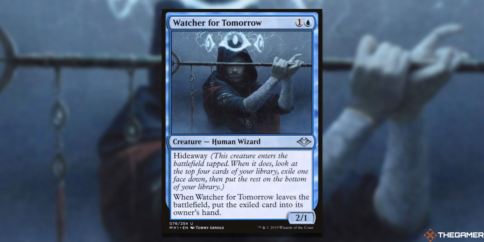 Watcher for Tomorrow full card with background