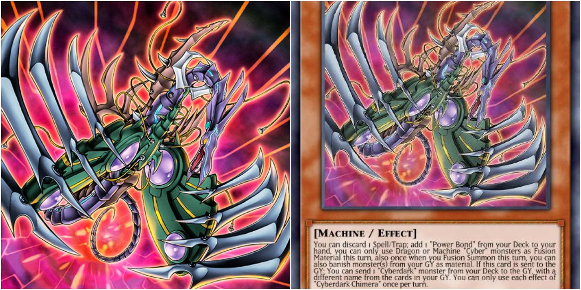 yugioh Cyberdark Chimera card art and text