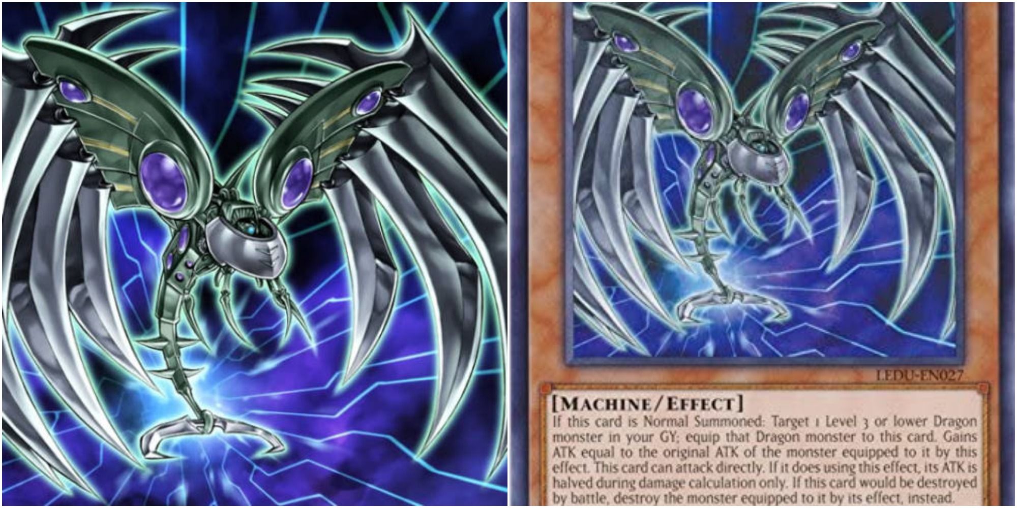 yugioh Cyberdark Edge card art and text