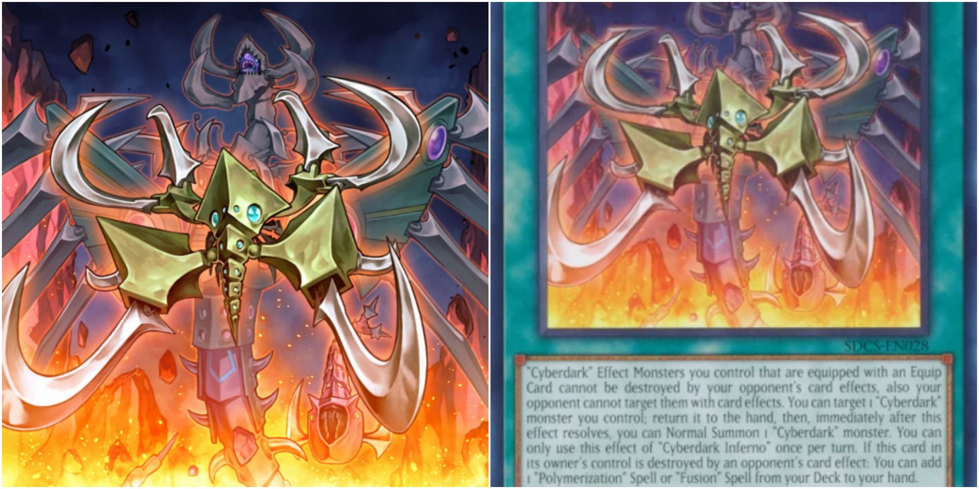 yugioh Cyberdark Inferno card art and text