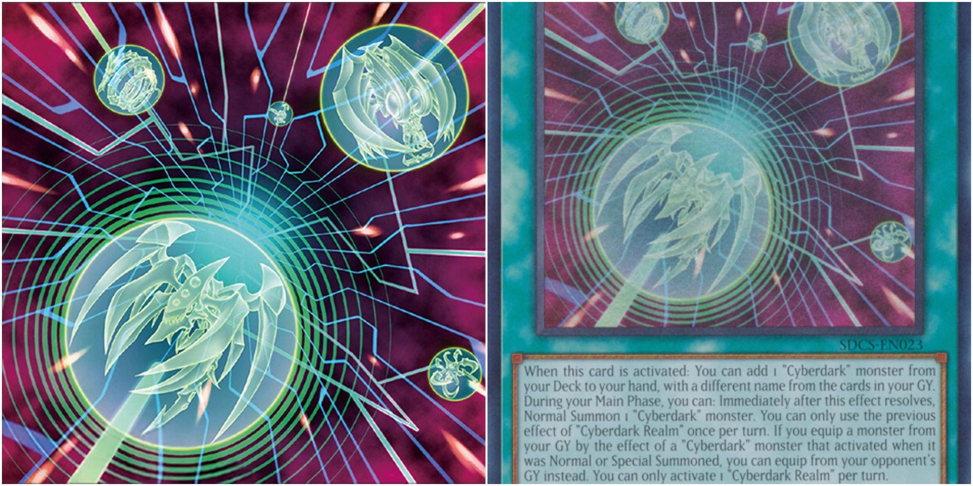 yugioh Cyberdark Realm card art and text