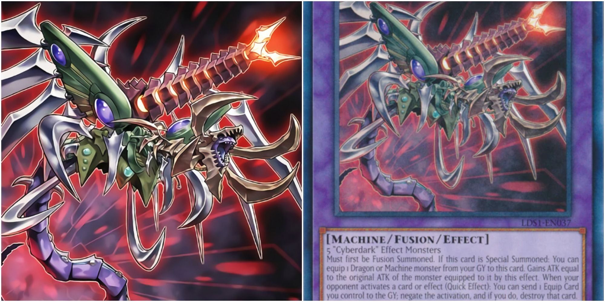 yugioh Cyberdarkness Dragon card art and text
