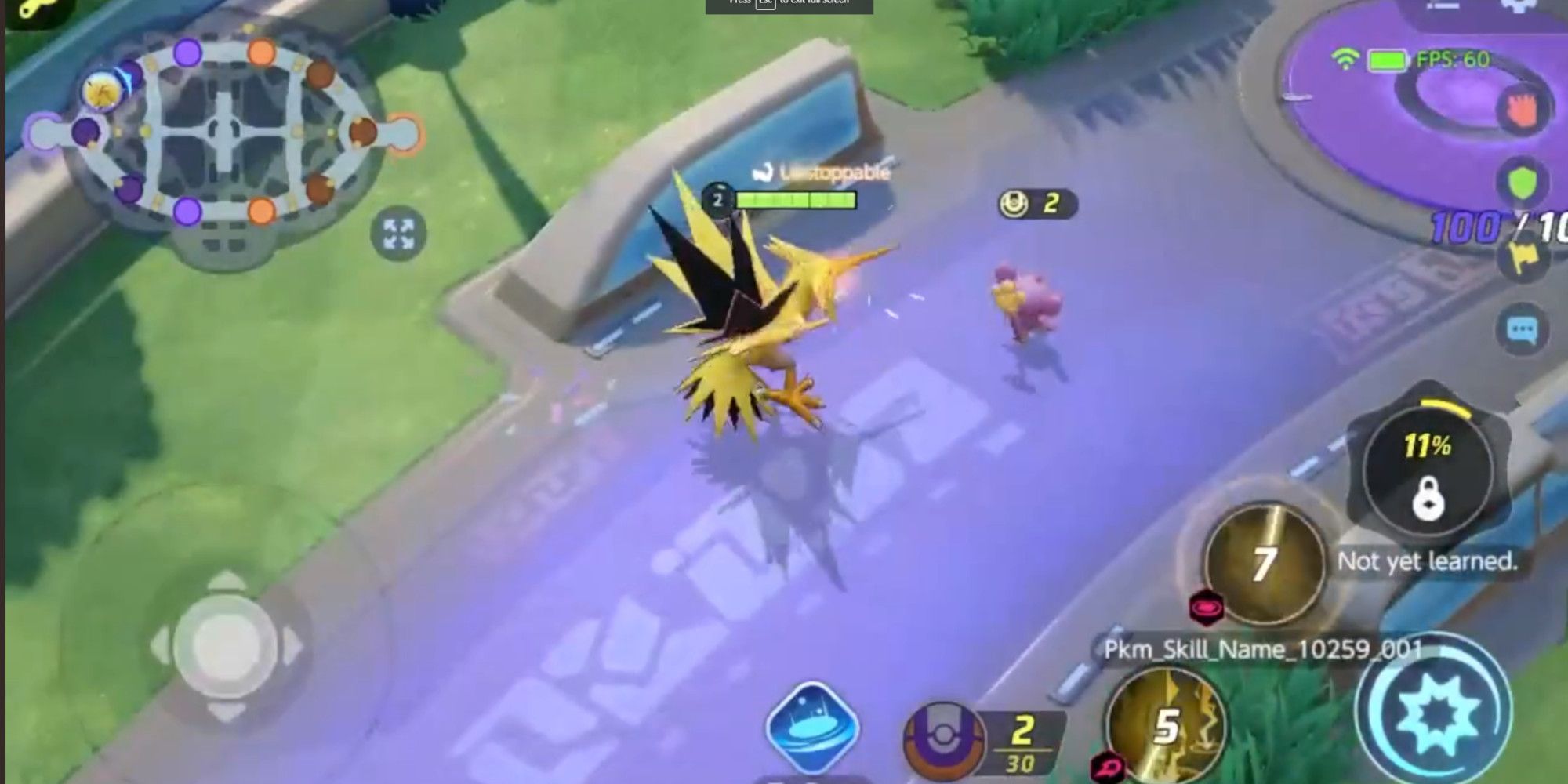 zapdos pokemon unite