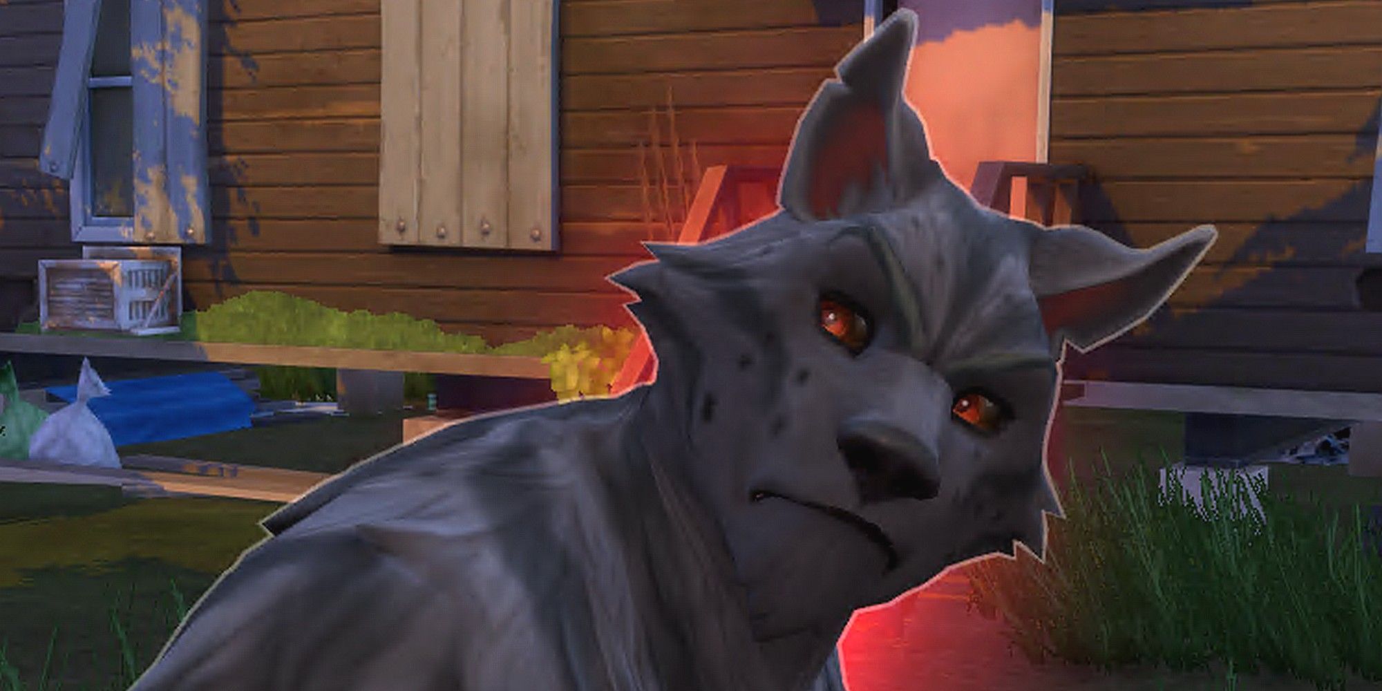 Greg, the mysterious and violent Lone Wolf, from The Sims 4 Werewolves