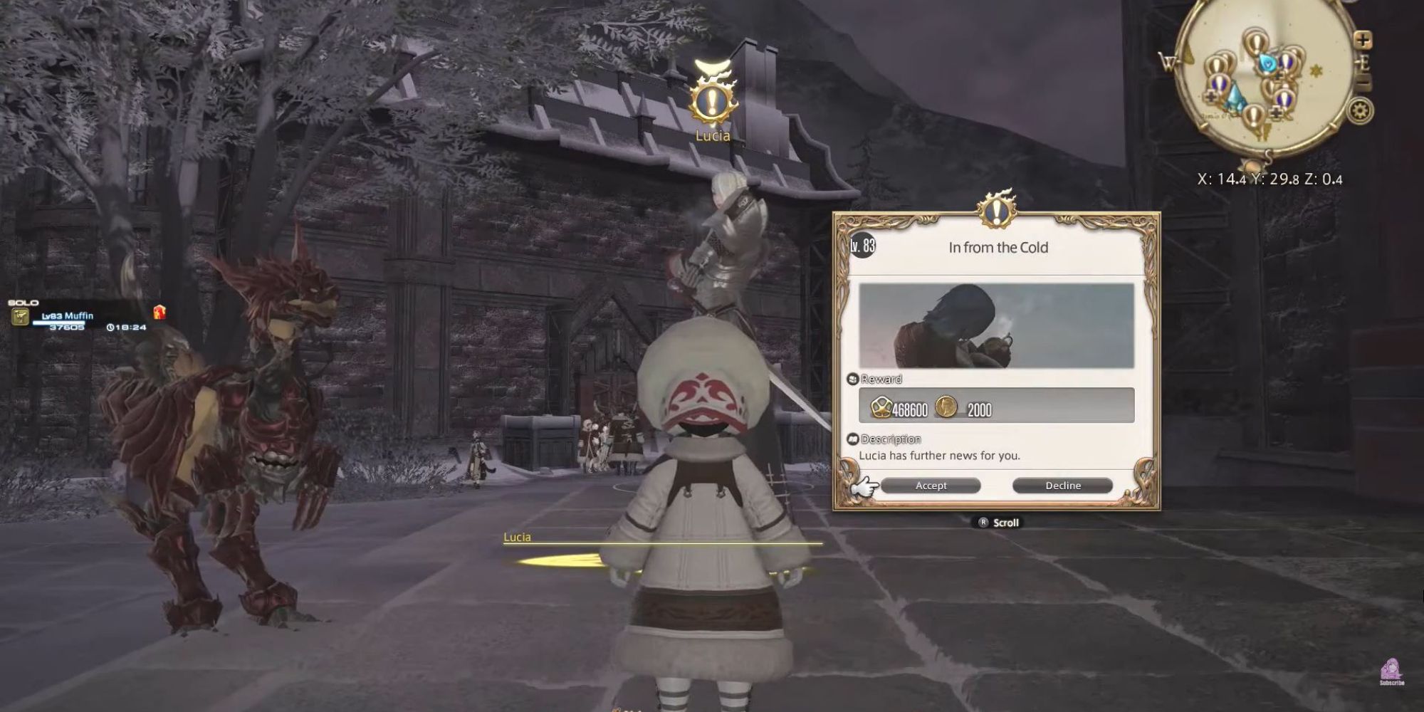 Final Fantasy 14 In From The Cold quest