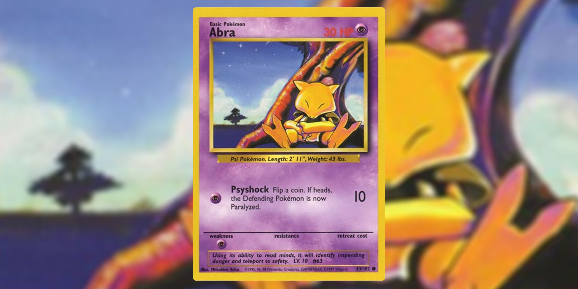 Abra Base Set Pokemon TCG