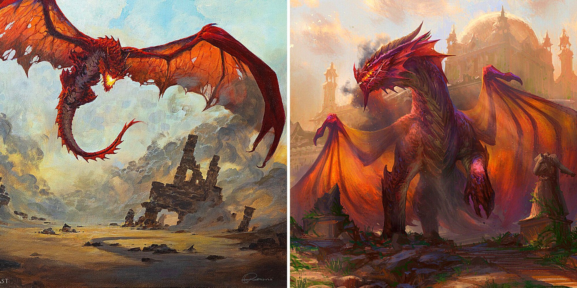 Red dragons face off battle