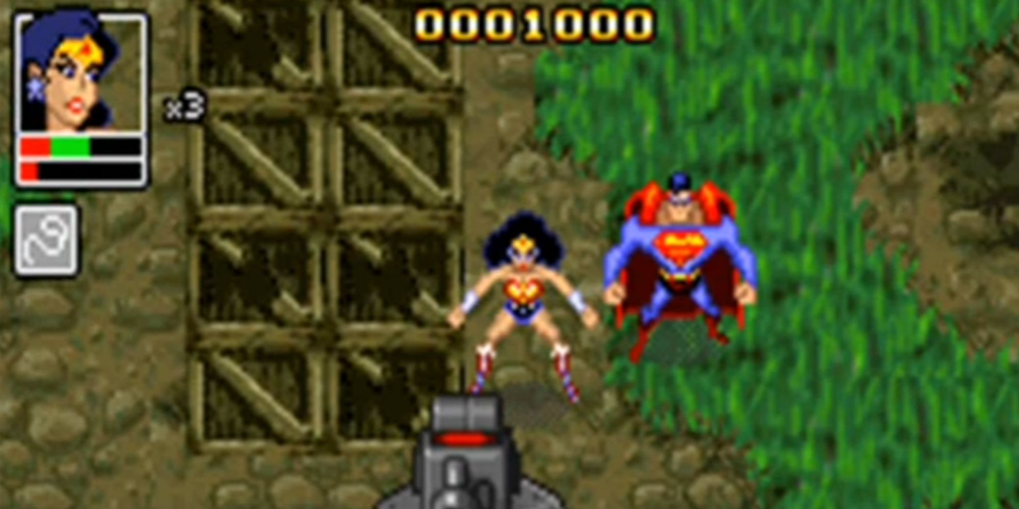 Wonder Woman and Superman in Justice League Chronicles.