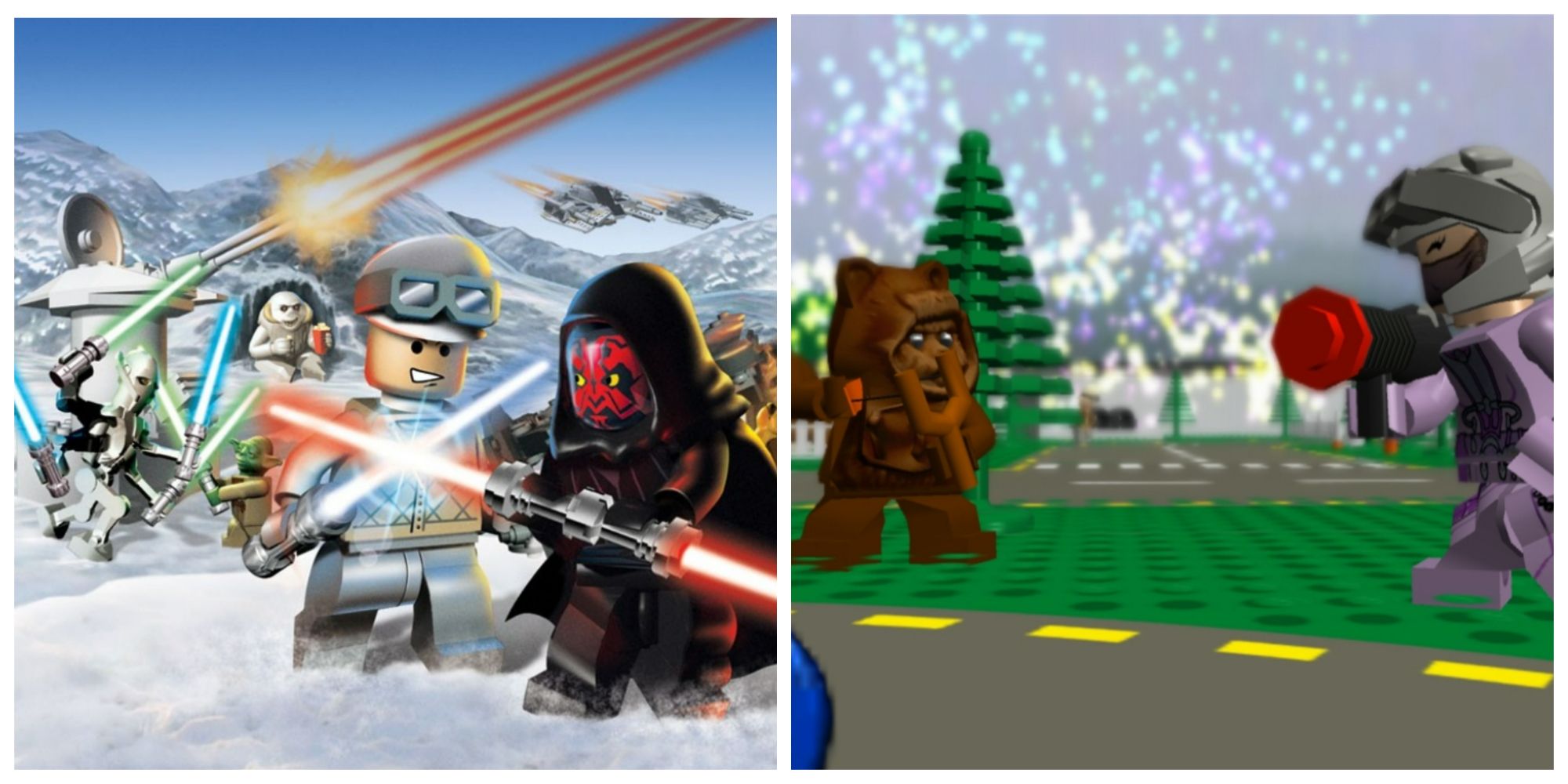 Multiple characters in Lego Star Wars: The Complete Saga.