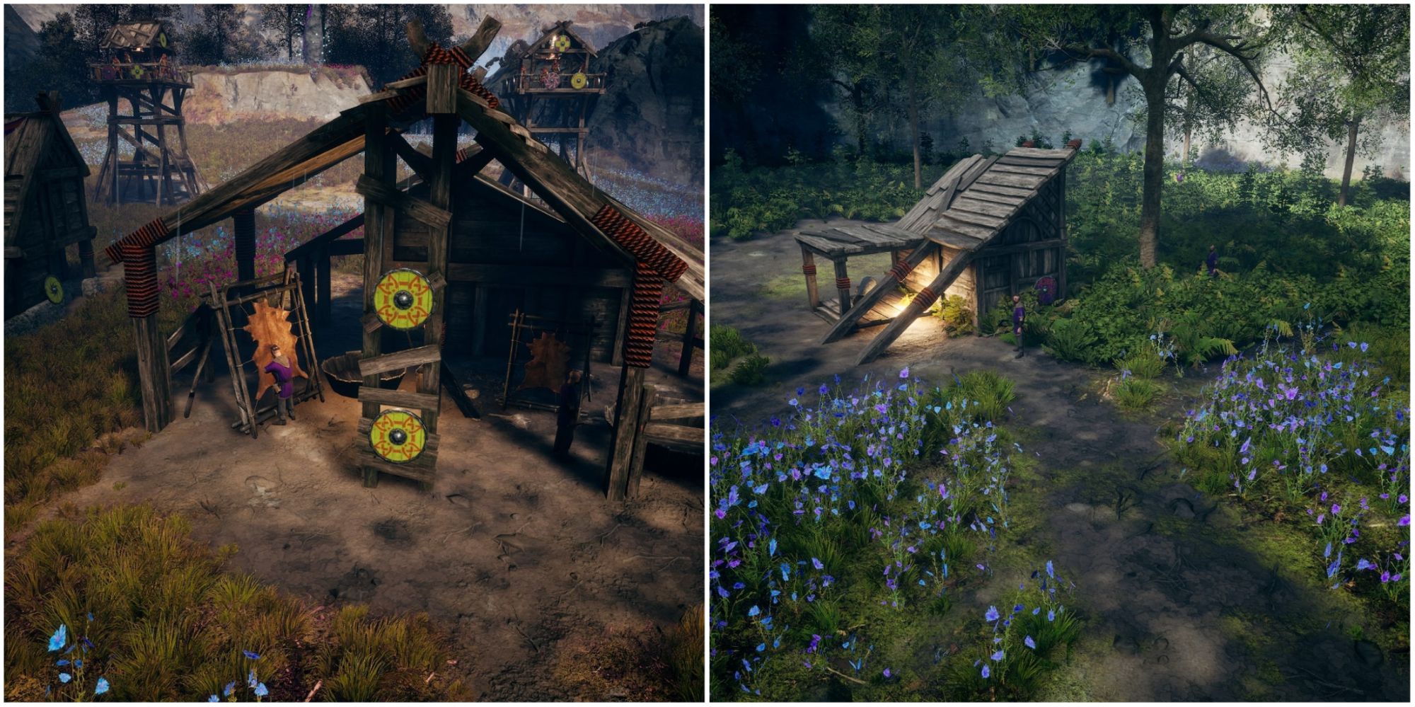 Frozenheim - collage of the Tanner and the Woodcutter's Hut