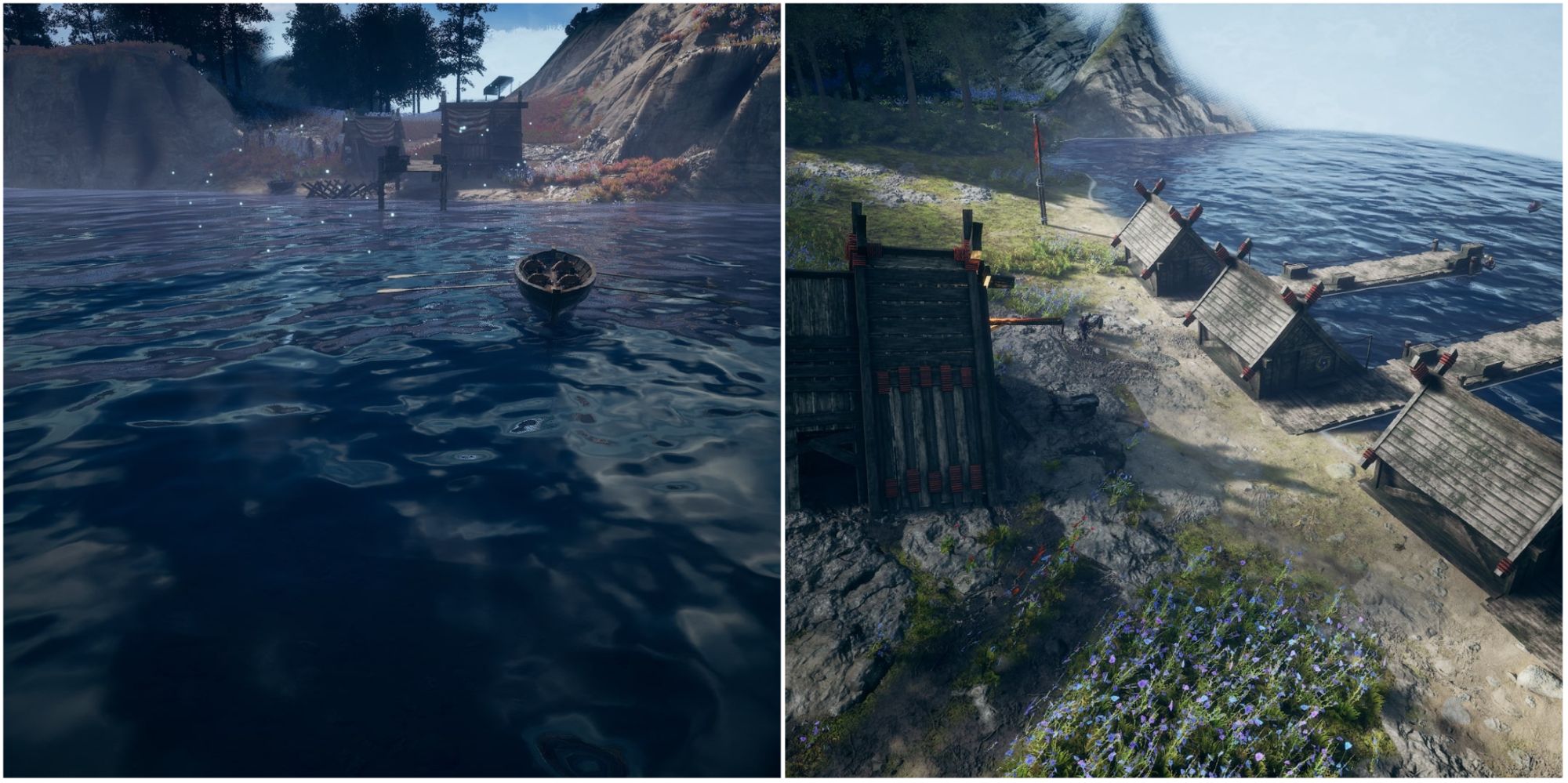 Frozenheim - collage of fishing boat and Warehouse managing food production 