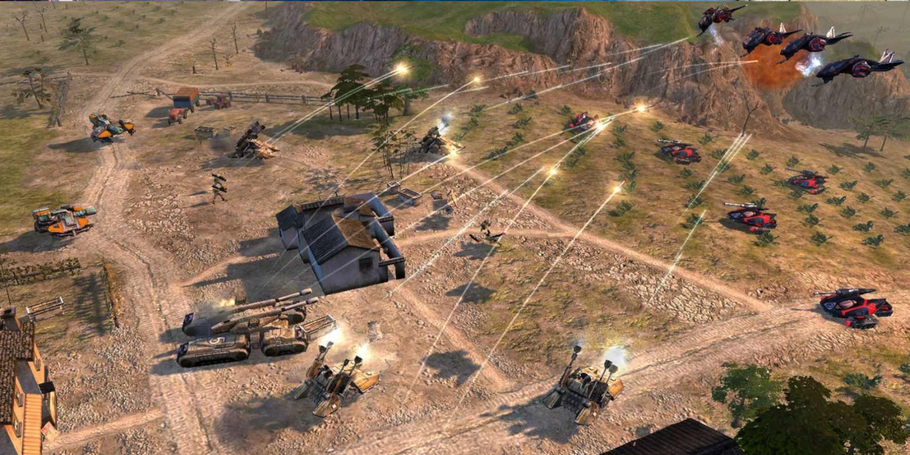 Command & Conquer kanes wrath airforce fighting tanks