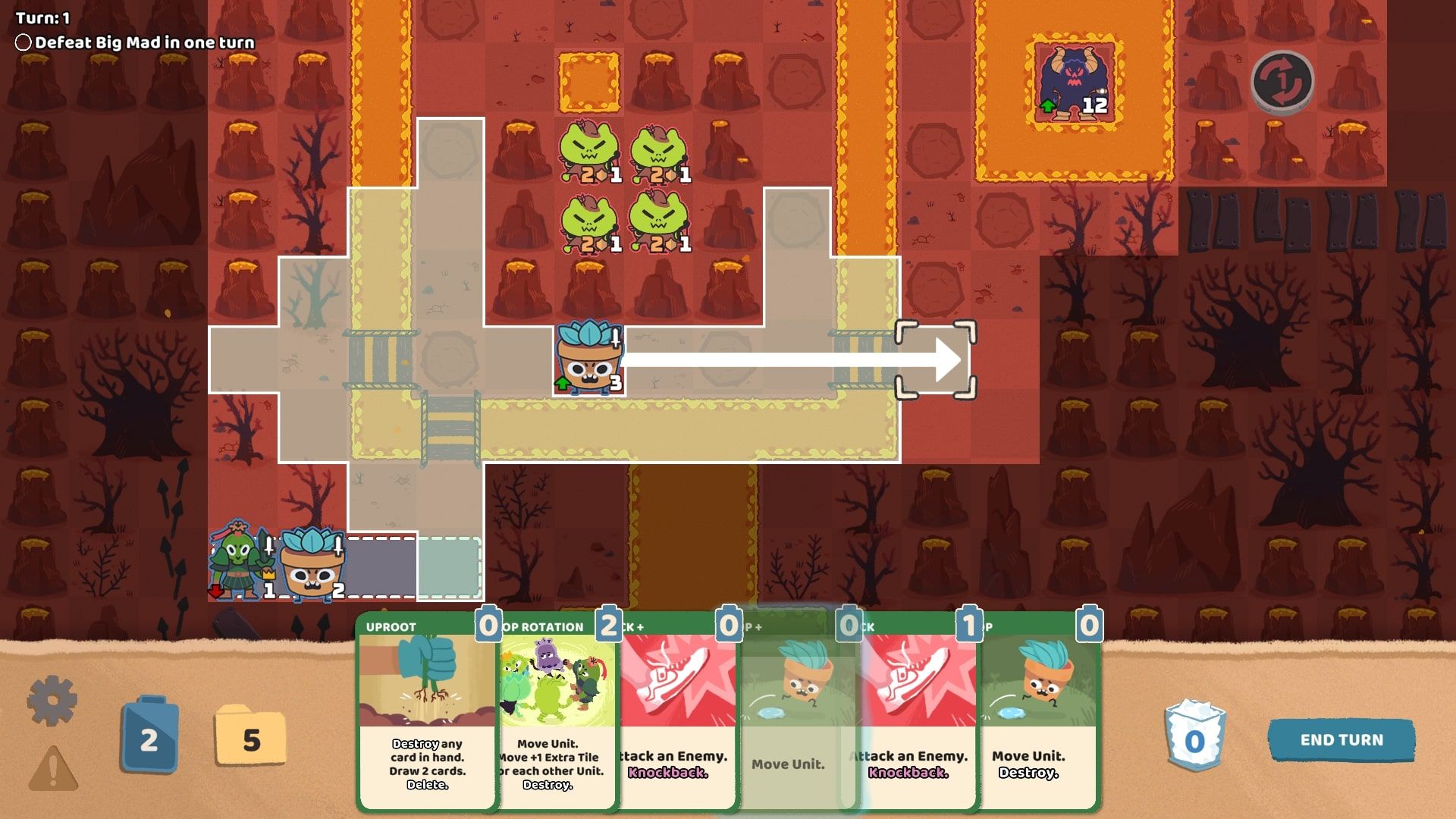 Floppy Knights Burning Puzzle Kicker using Hop+