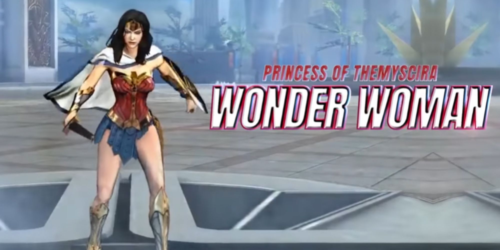 Wonder Woman as a playable character in DC Unchained.